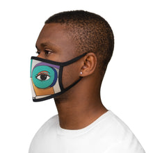 Load image into Gallery viewer, Lady Blue Face Mixed-Fabric Face Mask