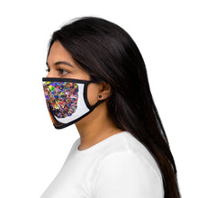 Load image into Gallery viewer, Afro-Puff Mixed-Fabric Face Mask
