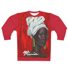 Load image into Gallery viewer, Red and White AOP Unisex Sweatshirt
