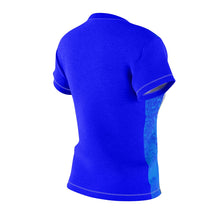 Load image into Gallery viewer, Blue and White Women's AOP Cut &amp; Sew Tee
