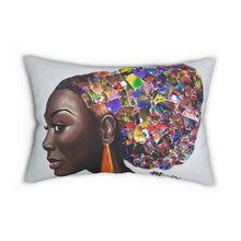 Load image into Gallery viewer, Afro Puff -  Lumbar Pillow
