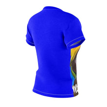 Load image into Gallery viewer, Blue and Gold Women's AOP Cut &amp; Sew Tee
