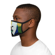 Load image into Gallery viewer, Abstract He's The Man Mixed-Fabric Face Mask

