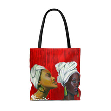Load image into Gallery viewer, Red and White Sisterhood Tote Bag
