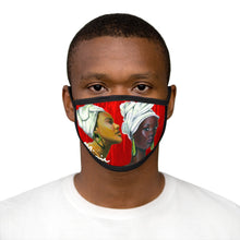 Load image into Gallery viewer, Red and White Sisterhood  Mixed-Fabric Face Mask
