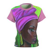 Load image into Gallery viewer, Pink and Green 2 Women's AOP Cut &amp; Sew Tee
