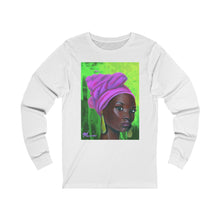 Load image into Gallery viewer, Pink and Green 3 Unisex Jersey Long Sleeve Tee
