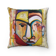 Load image into Gallery viewer, HE'S THE MAN Spun Polyester Square Pillow
