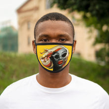 Load image into Gallery viewer, Charlotte Yellow Diva  Mixed-Fabric Face Mask
