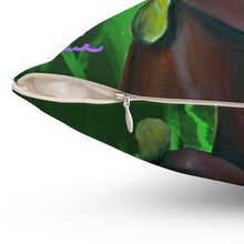 Load image into Gallery viewer, Pink and Green 2 - Square Pillow
